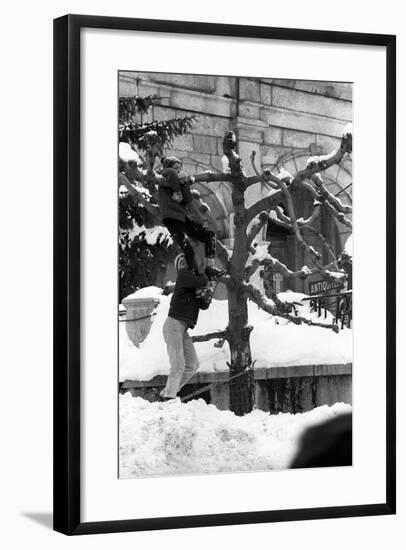 Two Kids Playing-null-Framed Photographic Print