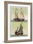 Two Kinds of Chinese Junk, Le Costume Ancien et Moderne, c.1820-30-Giovanni Bigatti-Framed Giclee Print