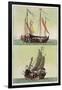 Two Kinds of Chinese Junk, Le Costume Ancien et Moderne, c.1820-30-Giovanni Bigatti-Framed Giclee Print