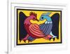 Two Kissing Doves-Victor Delfin-Framed Collectable Print