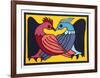 Two Kissing Doves-Victor Delfin-Framed Collectable Print