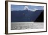 Two Kite Surfers on Howe Sound at Squamish, British Columbia, Canada, North America-David Pickford-Framed Photographic Print