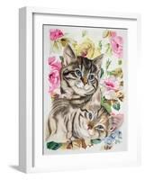 Two Kittens-Anne Robinson-Framed Giclee Print