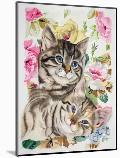 Two Kittens-Anne Robinson-Mounted Giclee Print