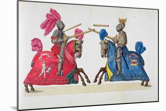 Two Knights at a Tournament, Plate-Friedrich Martin Von Reibisch-Mounted Giclee Print