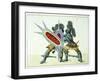 Two Knights Fighting, c.1842-Friedrich Martin Von Reibisch-Framed Giclee Print