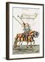 Two Knights in Jousting Armour (Gestech) and Armed with Lances, Illustration from a Facsimile…-Hans Burgkmair-Framed Giclee Print