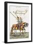 Two Knights in Jousting Armour (Gestech) and Armed with Lances, Illustration from a Facsimile…-Hans Burgkmair-Framed Giclee Print