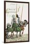 Two Knights in Jousting Armour (Gestech) and Armed with Lances, Illustration from a Facsimile…-Hans Burgkmair-Framed Giclee Print