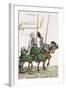 Two Knights in Jousting Armour (Gestech) and Armed with Lances, Illustration from a Facsimile…-Hans Burgkmair-Framed Giclee Print