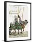 Two Knights in Jousting Armour (Gestech) and Armed with Lances, Illustration from a Facsimile…-Hans Burgkmair-Framed Giclee Print