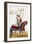 Two Knights in Jousting Armour (Gestech) and Armed with Lances, Illustration from a Facsimile…-Hans Burgkmair-Framed Giclee Print