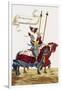 Two Knights in Jousting Armour (Gestech) and Armed with Lances, Illustration from a Facsimile…-Hans Burgkmair-Framed Giclee Print