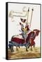 Two Knights in Jousting Armour (Gestech) and Armed with Lances, Illustration from a Facsimile…-Hans Burgkmair-Framed Stretched Canvas