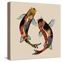 Two Koi-Sharon Turner-Stretched Canvas
