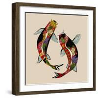 Two Koi-Sharon Turner-Framed Art Print