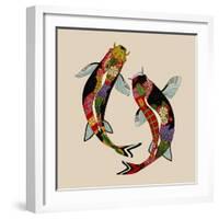 Two Koi-Sharon Turner-Framed Art Print