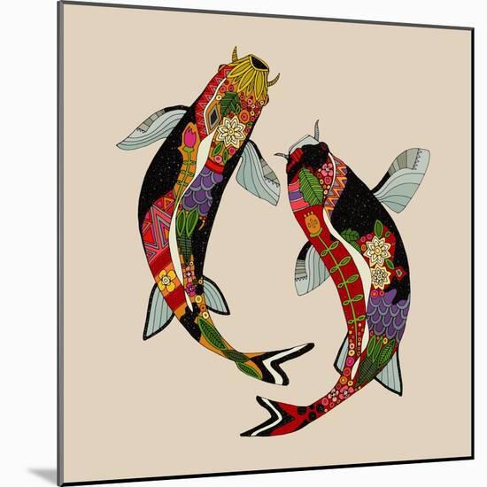 Two Koi-Sharon Turner-Mounted Art Print