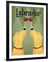 Two Labrador Wine Dogs-Ryan Fowler-Framed Art Print