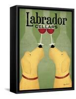 Two Labrador Wine Dogs-Ryan Fowler-Framed Stretched Canvas