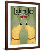 Two Labrador Wine Dogs-Ryan Fowler-Framed Art Print