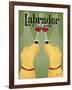 Two Labrador Wine Dogs-Ryan Fowler-Framed Art Print