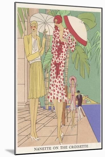 Two Ladies at Cannes-Zeilinger-Mounted Photographic Print