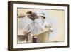 Two Ladies by the Water-Max Liebermann-Framed Giclee Print