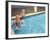 Two Ladies Getting into a Swimming Pool, 2000-Peter Breeden-Framed Giclee Print