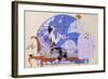 Two Ladies in a Salon, 1924-Georges Barbier-Framed Giclee Print