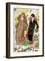 Two Ladies in Autumn Coats by Doeuillet and Jean Patou-null-Framed Art Print