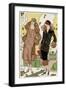 Two Ladies in Autumn Coats by Doeuillet and Jean Patou-null-Framed Art Print