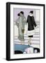 Two Ladies in Coats Designed by Drecoll and Jenny-null-Framed Art Print