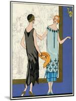 Two Ladies in Dresses by Doeuillet-null-Mounted Art Print
