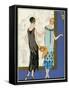 Two Ladies in Dresses by Doeuillet-null-Framed Stretched Canvas