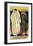 Two Ladies in Evening Wear by Martial Et Armand and Beer-null-Framed Art Print