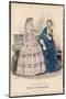 Two Ladies in Indoor Dresses-null-Mounted Art Print