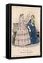 Two Ladies in Indoor Dresses-null-Framed Stretched Canvas