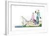 Two Ladies in Outfits by Bernard and Premet-null-Framed Giclee Print