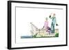Two Ladies in Outfits by Bernard and Premet-null-Framed Giclee Print