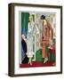 Two Ladies in Outfits by Bernard-null-Framed Art Print