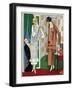 Two Ladies in Outfits by Bernard-null-Framed Art Print