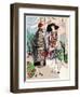 Two Ladies in Outfits by Drecoll and Madeleine Et Madeleine-null-Framed Art Print