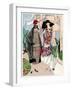 Two Ladies in Outfits by Drecoll and Madeleine Et Madeleine-null-Framed Art Print