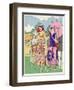 Two Ladies in Outfits by Drecoll and Madeleine Et Madeleine-null-Framed Art Print