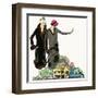 Two Ladies in Outfits by Jean Patou and Doeuillet-null-Framed Art Print