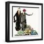 Two Ladies in Outfits by Jean Patou and Doeuillet-null-Framed Art Print