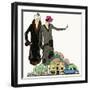 Two Ladies in Outfits by Jean Patou and Doeuillet-null-Framed Art Print