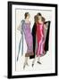 Two Ladies in Outfits by Jeanne Lanvin and Jean Patou-null-Framed Art Print