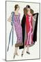Two Ladies in Outfits by Jeanne Lanvin and Jean Patou-null-Mounted Art Print
